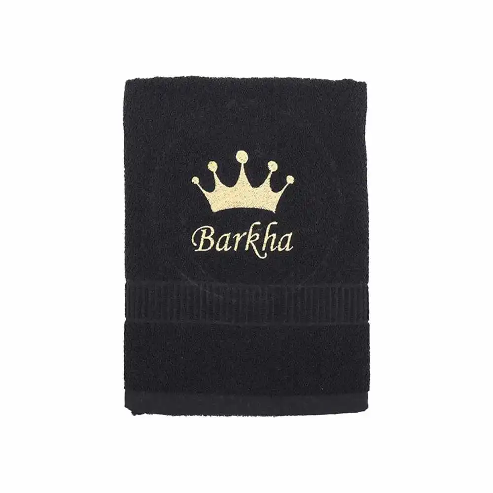 Personalized Towel with Queen Crown